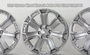 22x9 chrome wheel pinnacle noble p310 5x4.5 5x4.25 35